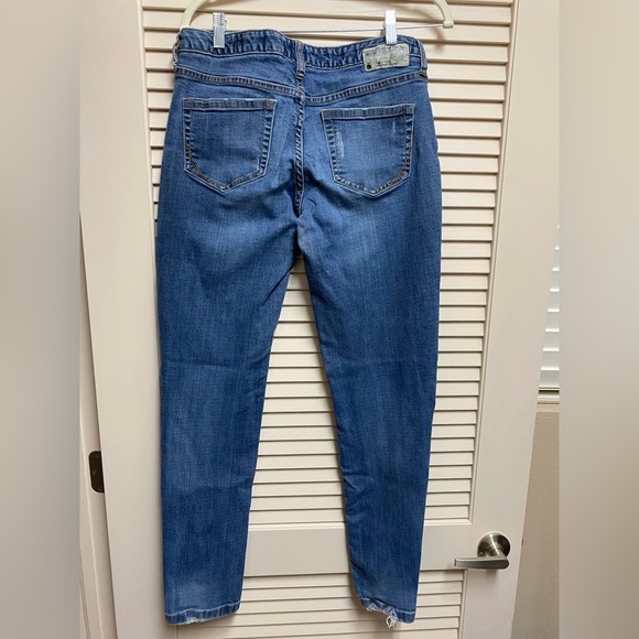 Converse One Star Jeans Womens Size 8 Blue Low Rise Straight Leg Stretch 30x31.5 - Picture 2 of 16